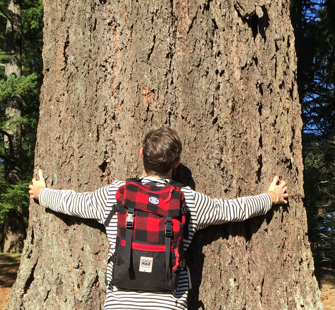  For the tree hugger! Woolrich &amp; Topo Designs collaborative backpack. Made in the USA. Combining heritage lumberjacking with modern urban outdoorsyness!
