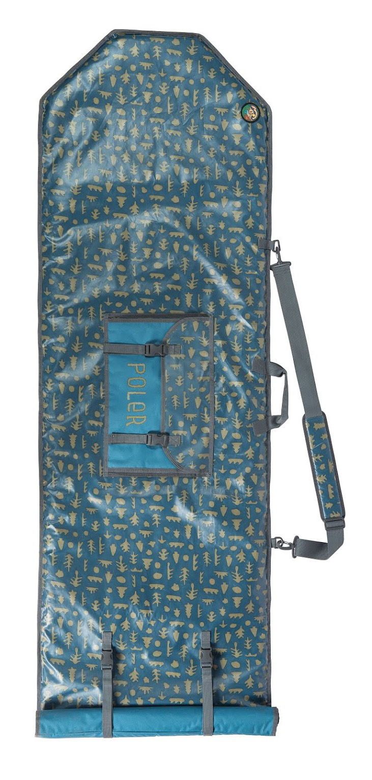 Poler // High &amp; Dry Surfboard Bag   Made from the same splash-proof stuff as Poler’s High &amp; Dry Pack, this buddy wants to get surfy. It fits up to a 6’ 6” surfboard in its padded roll-top sheath.  $219.95 //  polerstuff.com  //&nbsp;Made in China
